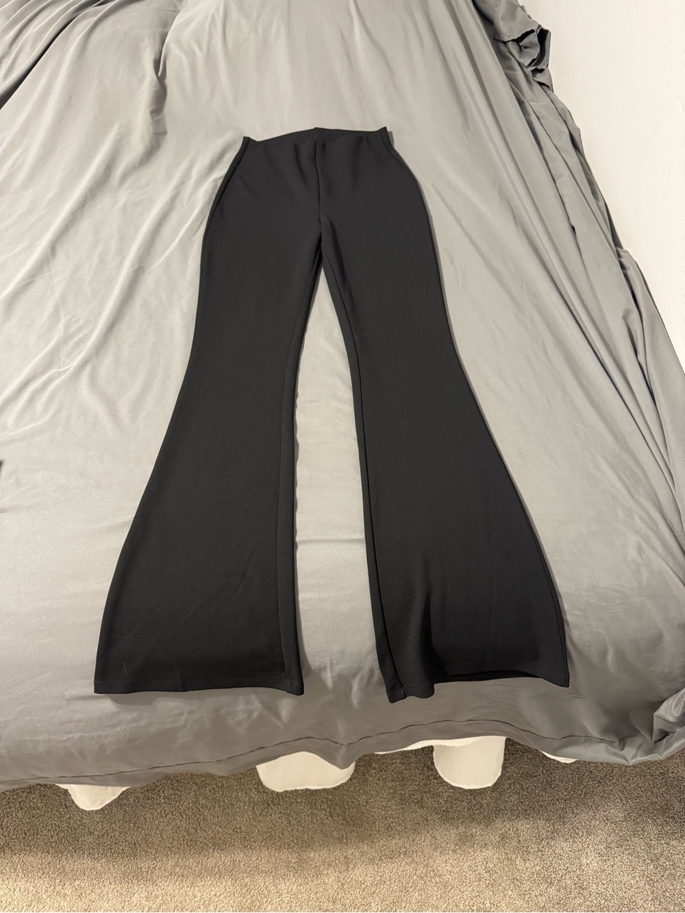 H&M Black Flared Knit Pants
